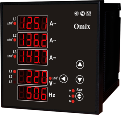 Мультиметр трехфазный щитовой Omix P99-M(AVF)-3-0.5