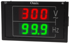 Индикатор напряжения и частоты однофазный щитовой Omix PQ74-VF2-1